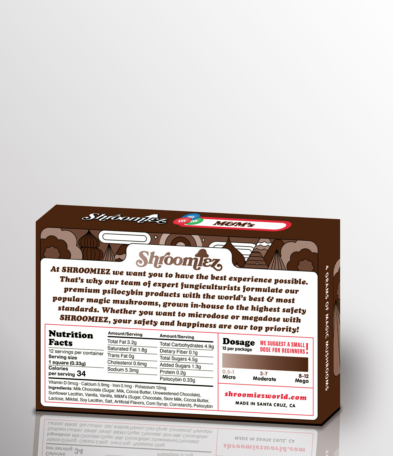 Shroomiez M&M’s Milk Chocolate Bar - Image 2