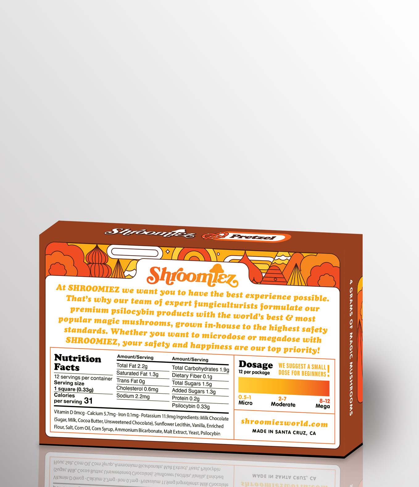 Shroomiez Pretzel Milk Chocolate Bar - Image 2